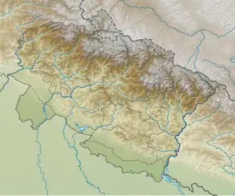 Voir sur la carte topographique de l'Uttarakhand