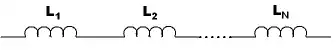 N inductance connectés en série
