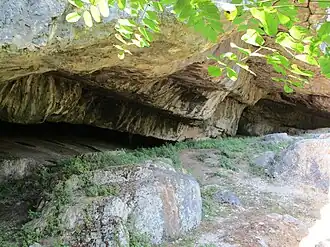 Intérieur de l'abri