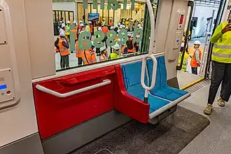 Intérieur d'une rame MR6V.