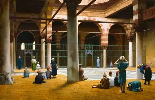 Intérieur d'une mosquée, Jean-Léon Gérôme, 1890-1899