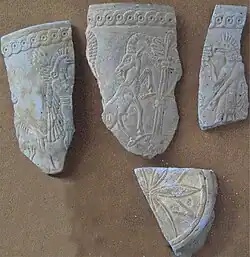 Lapis-lazuli, Hasanlu, Ier millénaire av. J.-C., Musée national d'Iran