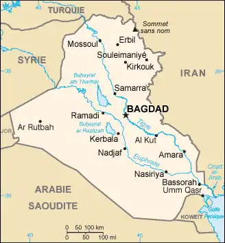 Description de l'image Iraq carte.png.