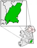 Localisation du comté de Wexford.