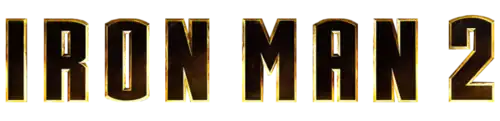 Les mots "IRON MAN 2" en capitales noires.