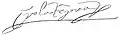 Signature de Isabelle de Portugal