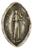 Sceau d'Isabelle, 1266.