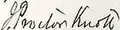Signature de J. Proctor Knott