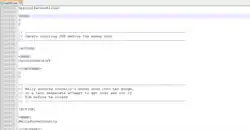 Capture d'un écran affichant quelques lignes de code informatique.