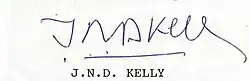 signature de John Norman Davidson Kelly
