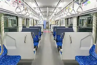 Intérieur d'une voiture.