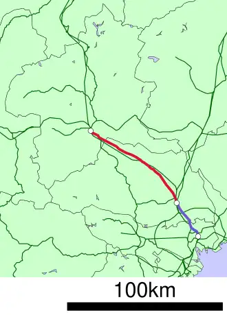 Voir la carte de la ligne.