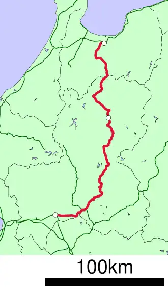 Voir la carte de la ligne.