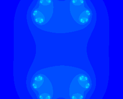 Animation continue de l'ensemble de Julia pour la fonction quadratique 
  
    
      
        
          f
          
            c
          
        
        (
        z
        )
        =
        
          z
          
            2
          
        
        +
        c
      
    
    {\displaystyle f_{c}(z)=z^{2}+c}
  
.