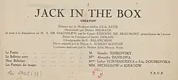 Image illustrative de l’article Jack in the Box (ballet)