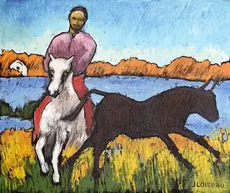 Camargue sauvage (1996). (54&nbsp;×&nbsp;65&nbsp;cm)