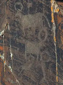 Pétroglyphes de l'âge du Bronze.