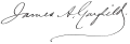 Signature de James A. Garfield