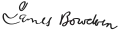 Signature de James Bowdoin