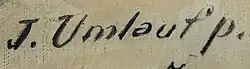 signature de Jan Umlauf