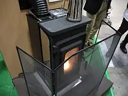 Poêle à granulés.