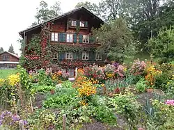 Jardin potager à Gstaad (Suisse).