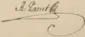 Signature de Jean-Antoine Panet