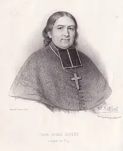 Zéphirin Belliard, Jean-Irénée Depéry, évêque de Gap, lithographie, 1853, d'après le tableau d'A. Fougère exposé au Salon de 1845