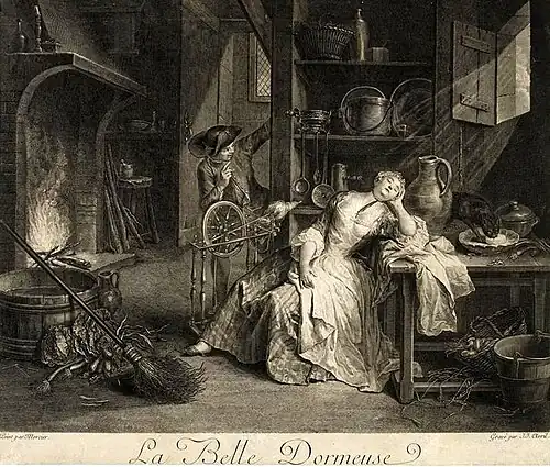 La Belle dormeuse, d'après Philippe Mercier