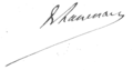 Signature de Jean-Marie de Lanessan