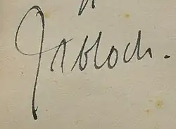 signature de Jean-Richard Bloch