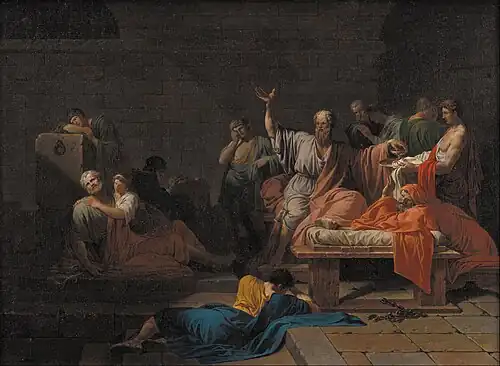 La Mort de Socrate (vers 1787), Copenhague, Statens Museum for Kunst.