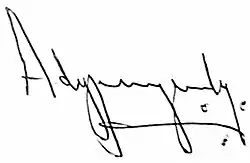signature d'Ady Jean Gardy