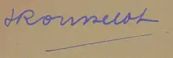 signature de Jean Rousselot