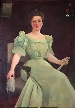 Jeanne de L'Epinois, héroine de guerre, Chevalier de la Légion d'Honneur, enterrée dans la chapelle du Château de Monsec