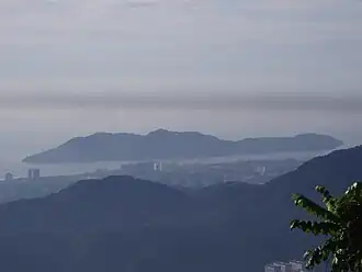 L'île vue depuis Penang