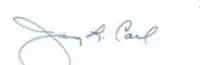 Signature de Jerry Carl