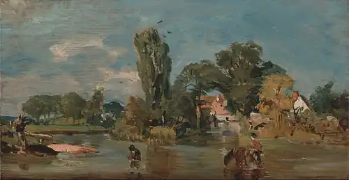 Flatford Mill, 1810-1811, huile sur toile. Yale Center for British Art, New Haven (Connecticut).