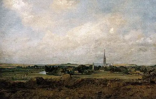 Salisbury vue des champsJohn ConstableDon Percy Moore Turner