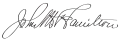 Signature de John Marshall Hamilton