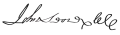 Signature de John Sevier