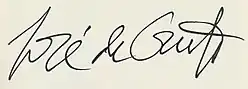 signature de José de Creeft