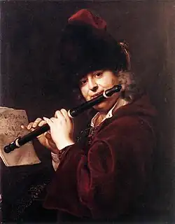 Portrait du musicien de cour Josef Lemberger, (vers 1730)Germanisches Nationalmuseum, Nuremberg.