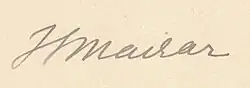 signature de Josef Svatopluk Machar