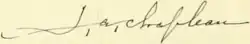Signature de Joseph-Adolphe Chapleau