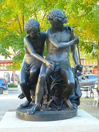 L'Idylle ou la pêche, place Foch, Troyes