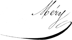 signature de Joseph Méry