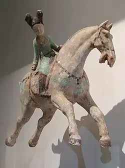 Joueuse de polo, VIIIe&nbsp;siècle.
