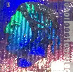 Hologramme et filigrane du billet de 1 000 DA des séries 1998 et 2005 et aussi 1992 pour le filigrane.