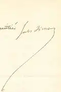 Signature de Jules Simon